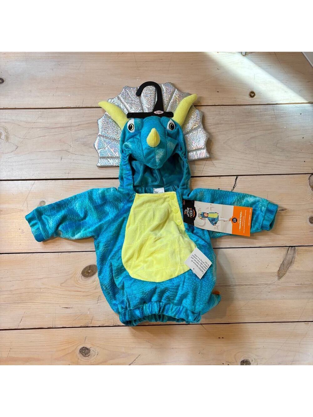 Hyde and Eek Boutique NWT Infant Triceratops Costume Halloween 0-6 Months